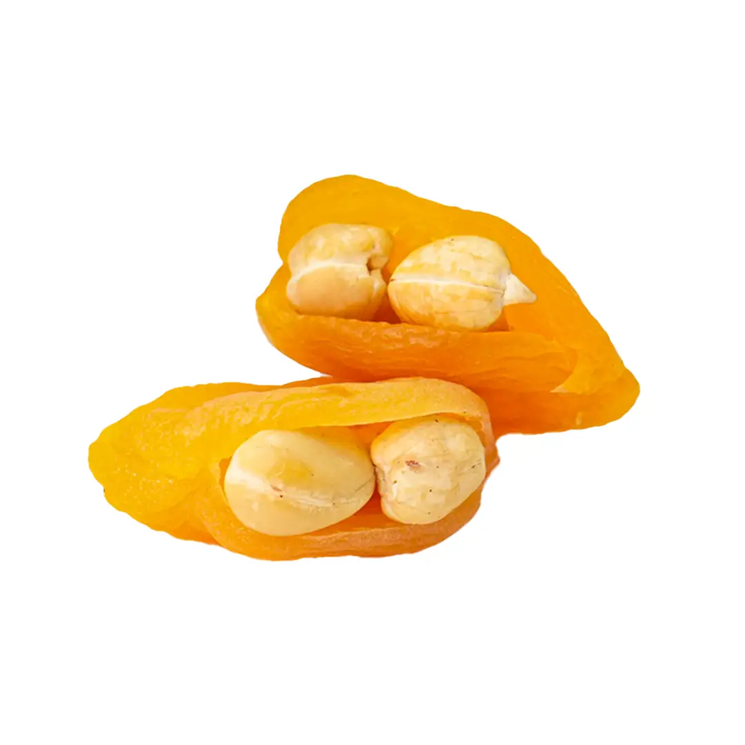 Dried apricots stuffed with cashews