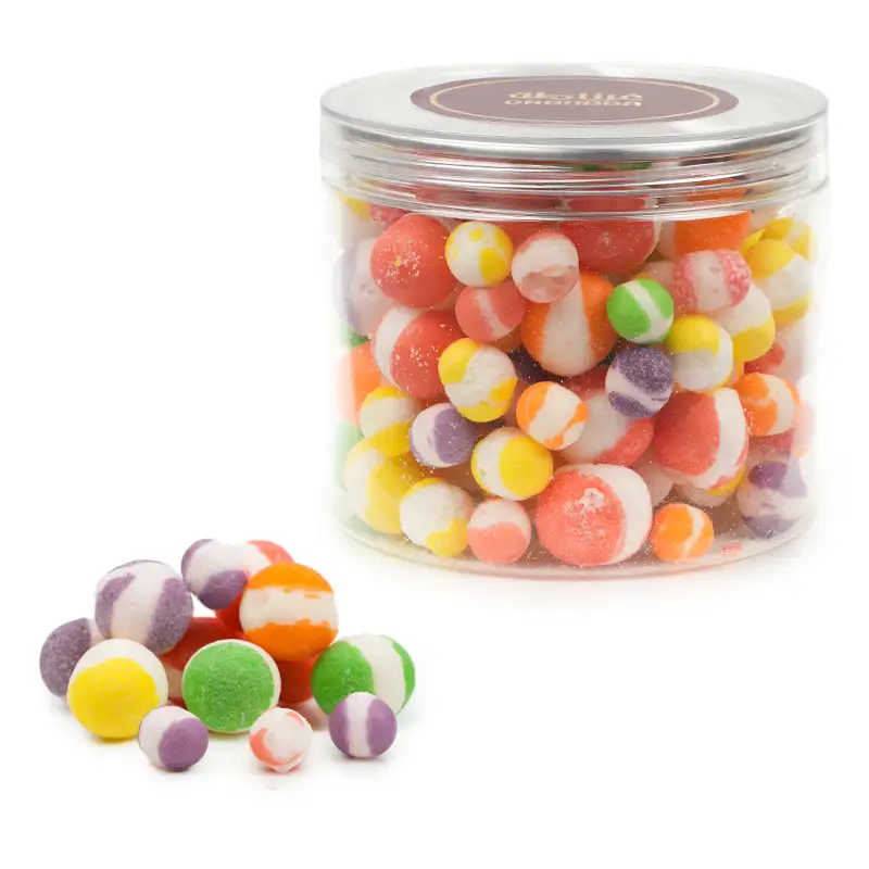Lyophilized sour balls