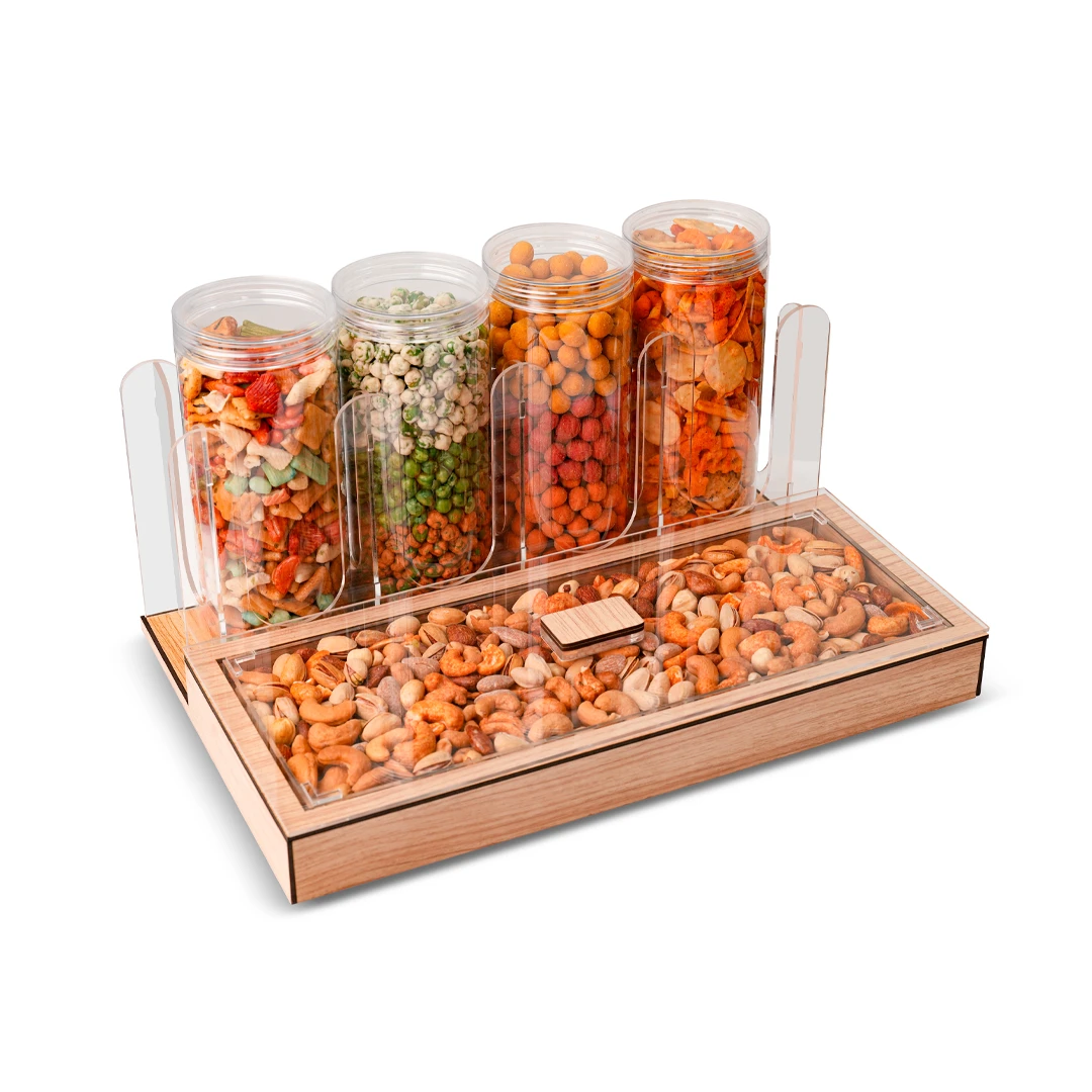 [1319] Acrylic box for crackers and nuts - quadrilateral
