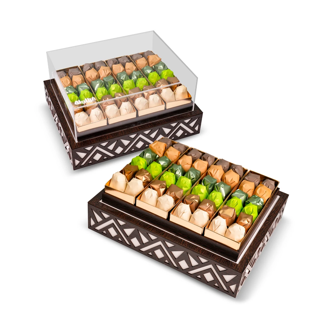 [1326] Chocolate acrylic box - rectangle