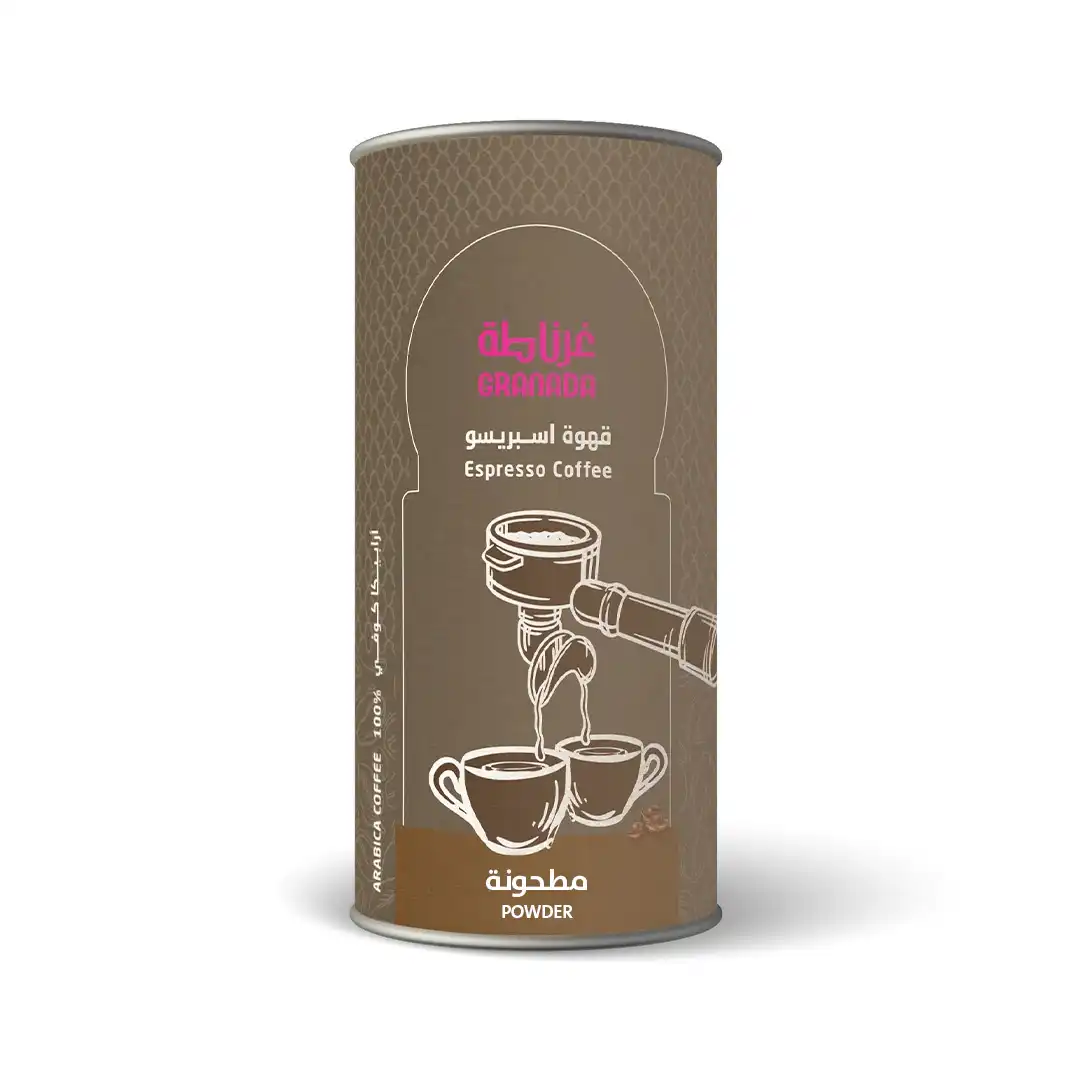 Ground espresso coffee