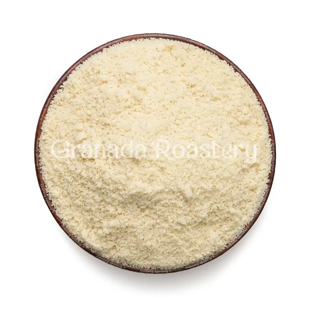 Ground white almonds