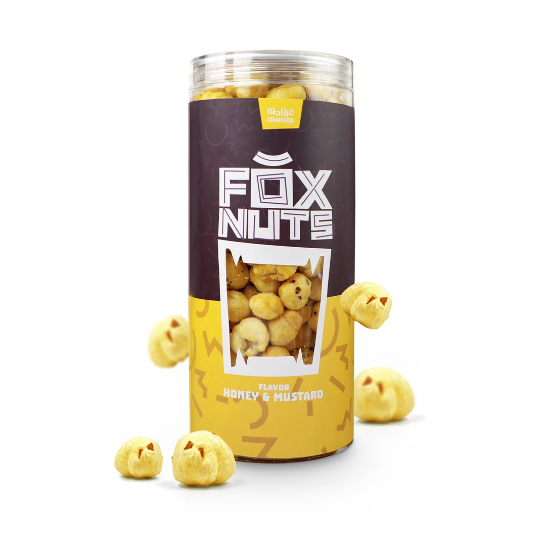 Lotus flower nuts flavored with honey and mustard