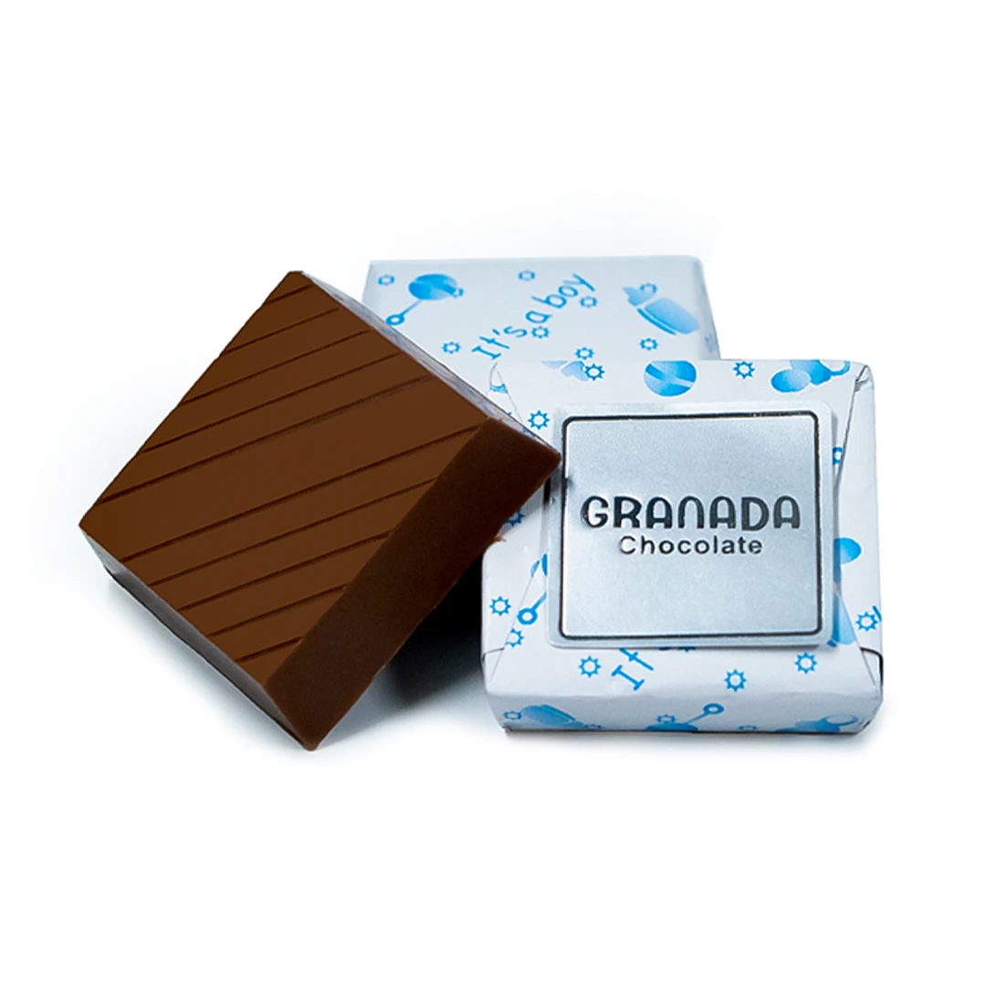 Baby Boy Chocolate Squares