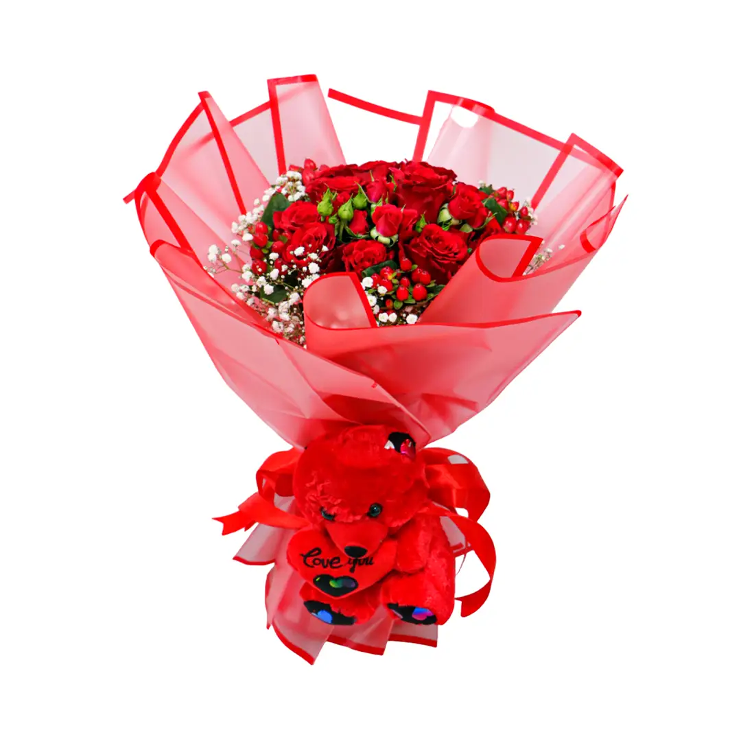 Natural rose bouquet - design 1