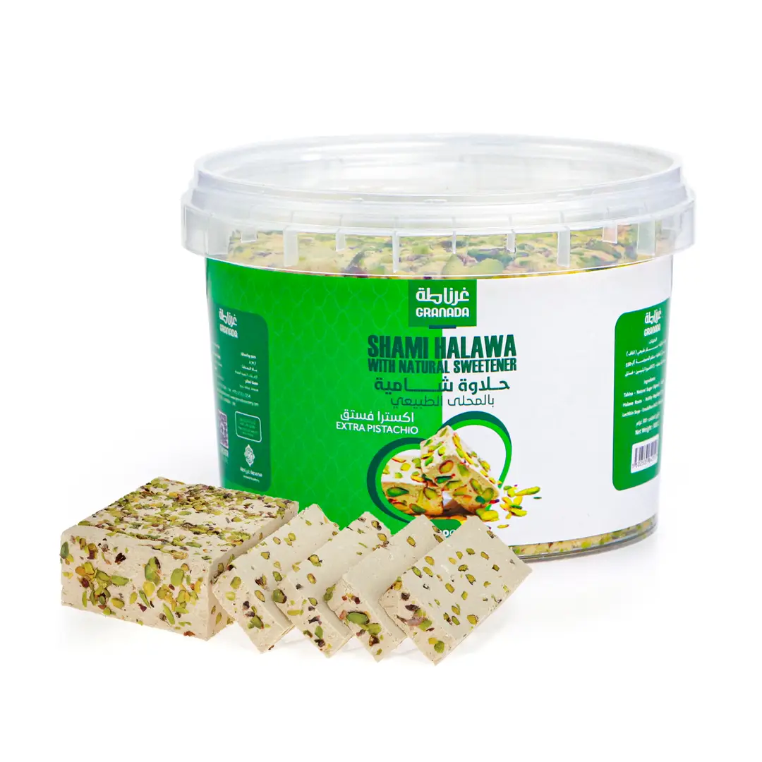Levantine halva with pistachio with sugar substitute