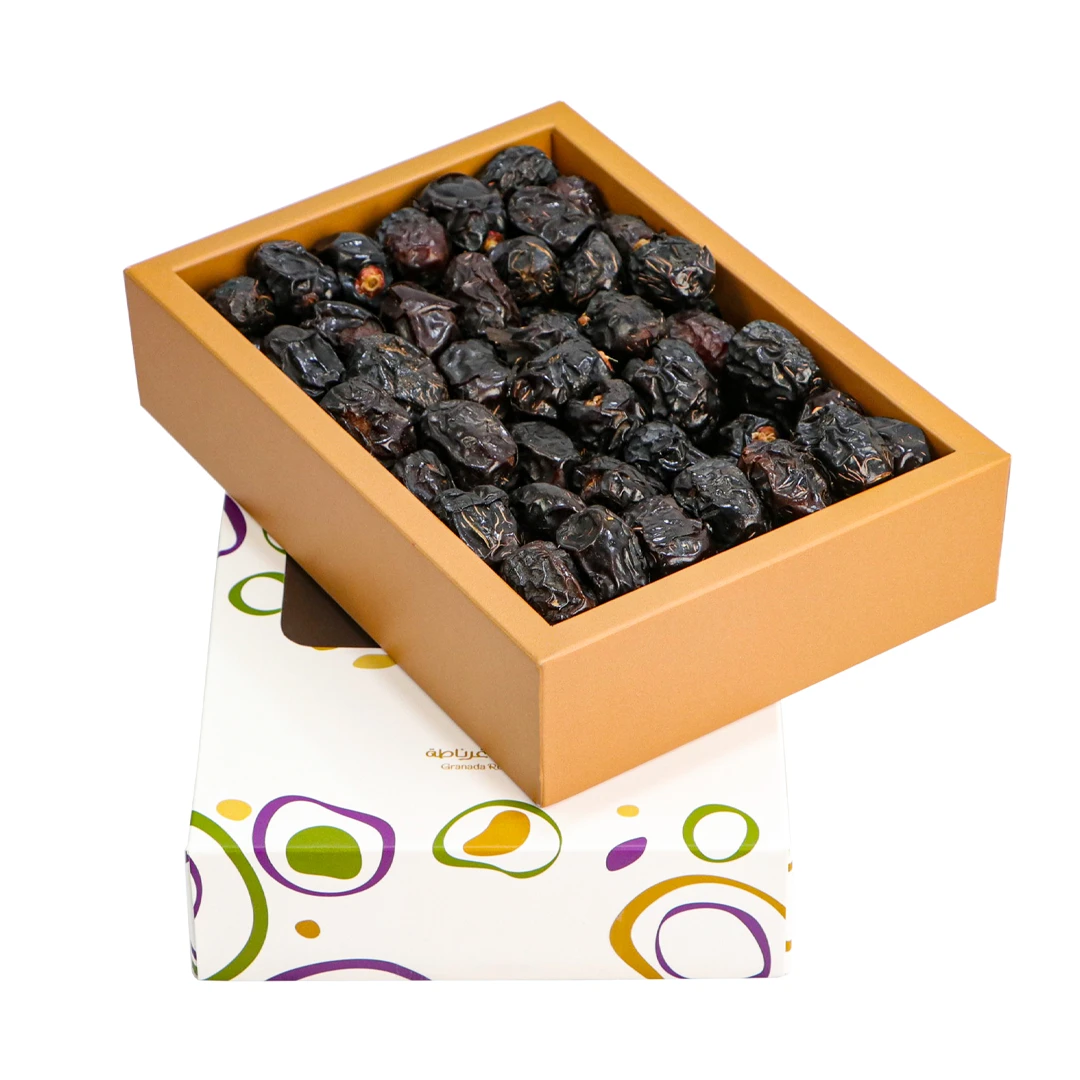 Medina Ajwa dates in a large box