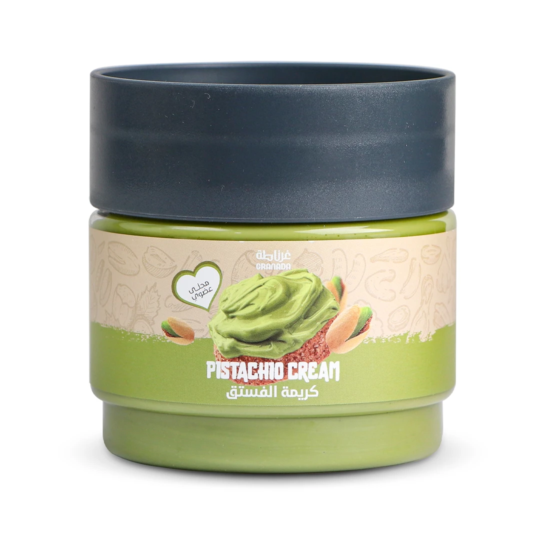 Pistachio cream with natural sweetener