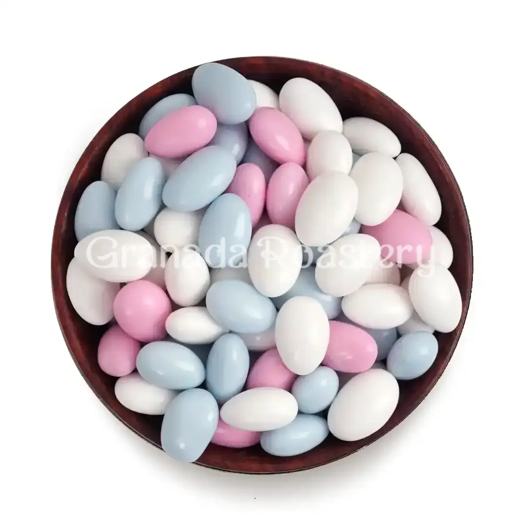 Colored almond dressing