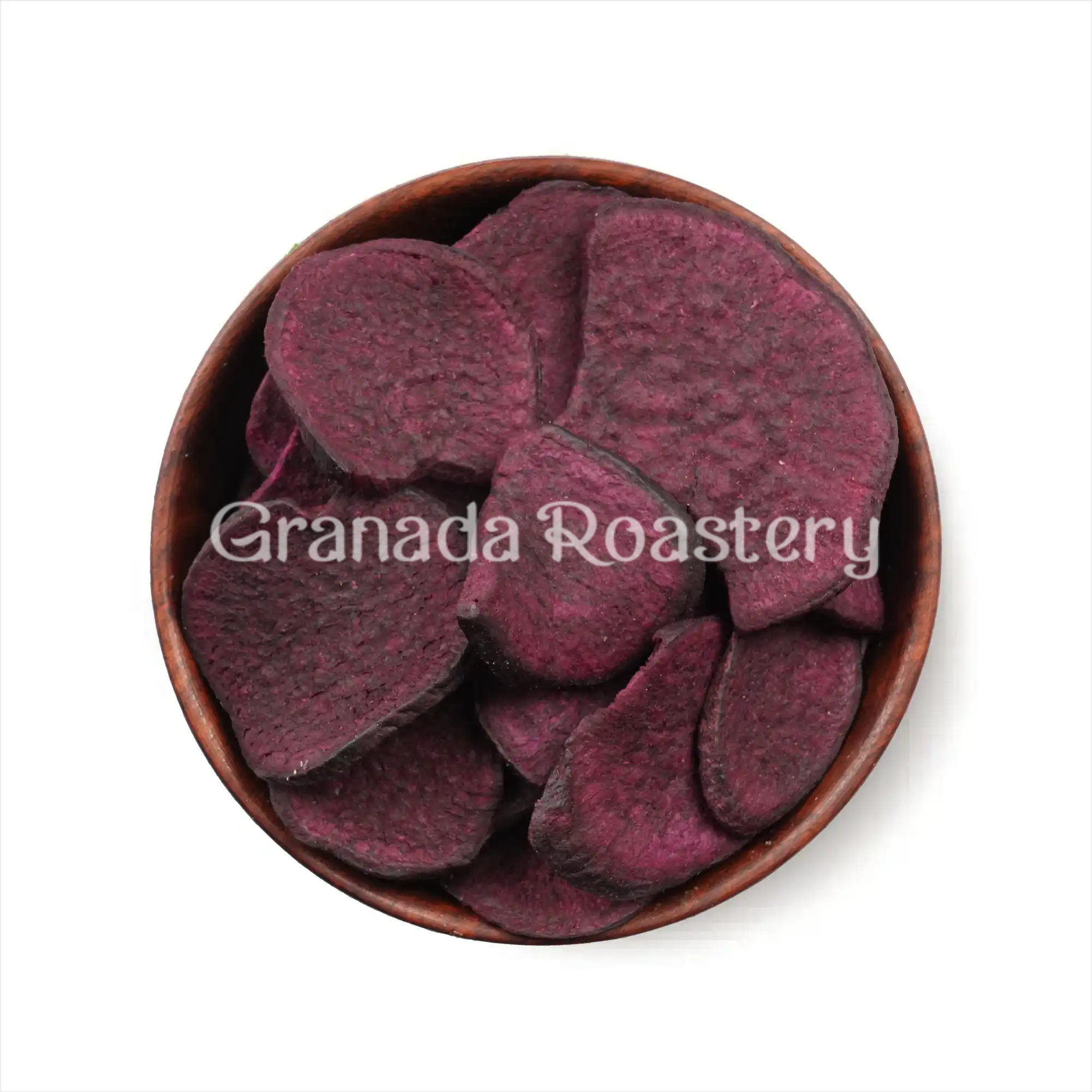Crispy purple potatoes
