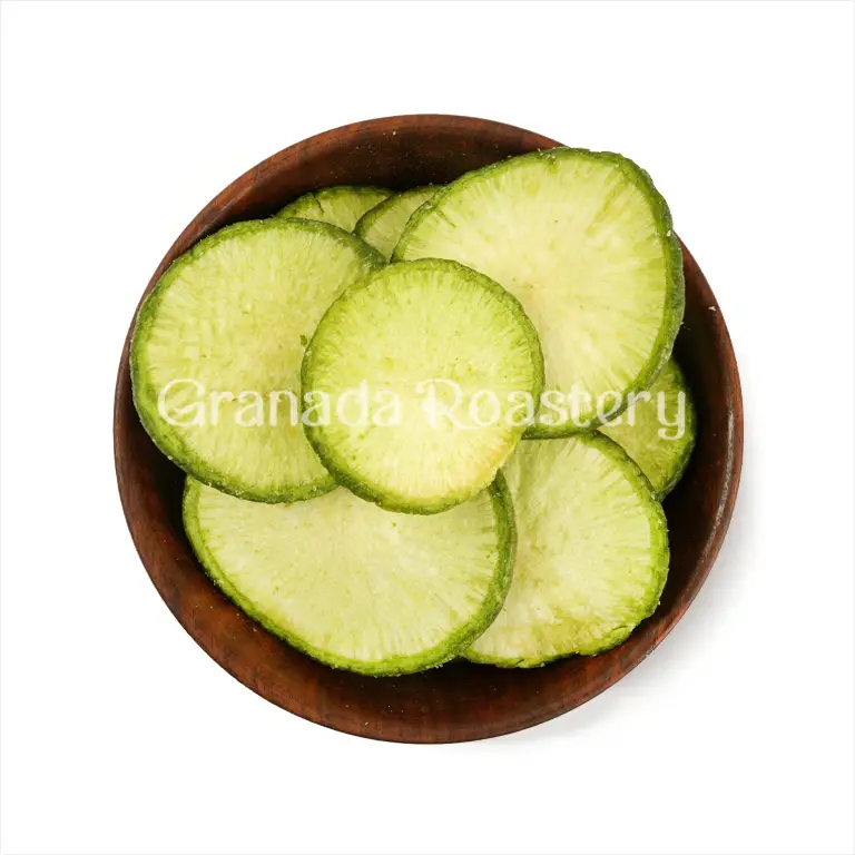 Crispy green radish